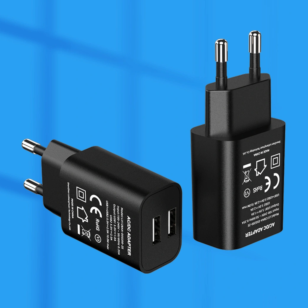 Dual port usb wall charger